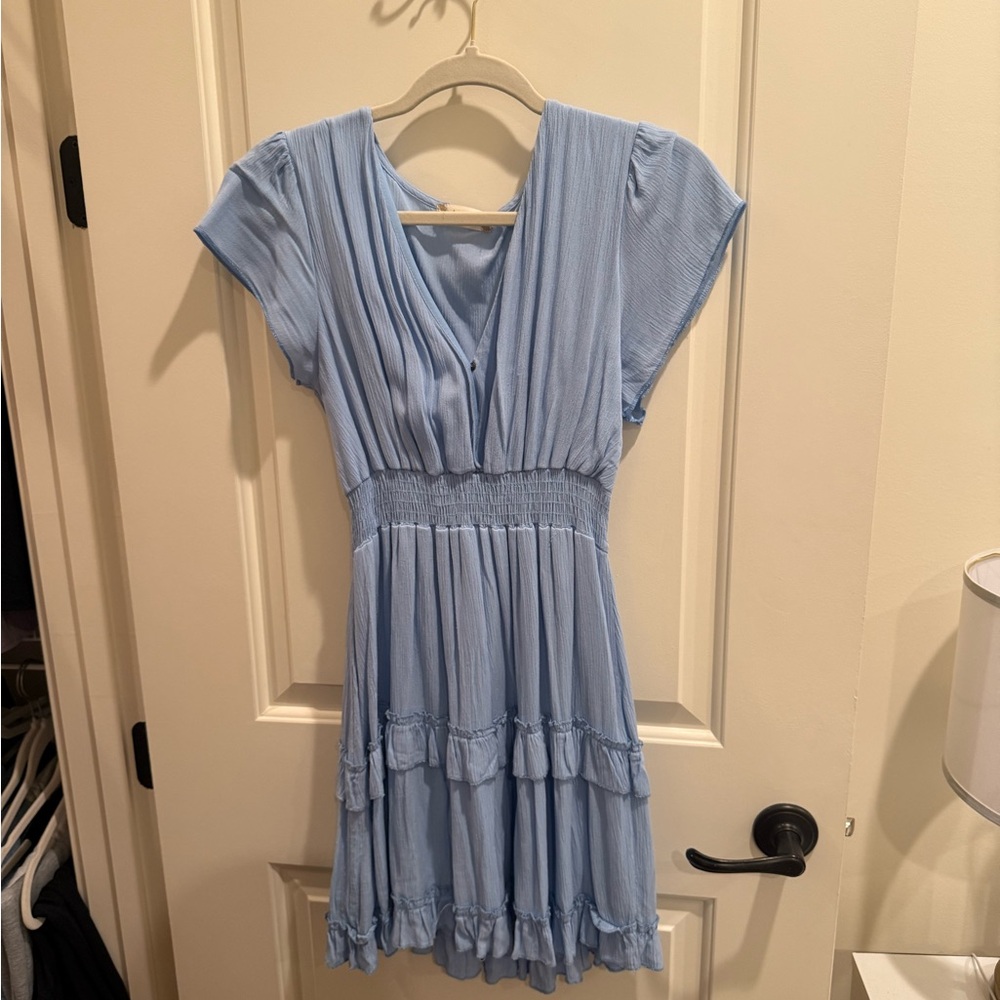 Altar'd State Light Blue Mini Dress
